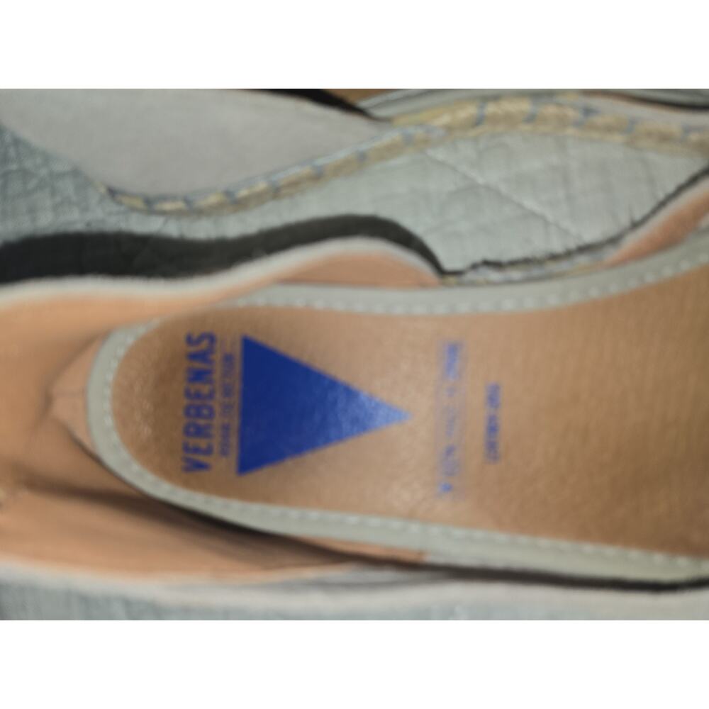 Verbenas Womens Suede Super Soft Slip On Open Toe Shoes Size 9 Gray Casual Flats - Picture 12 of 12